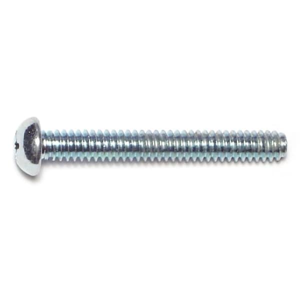 Midwest Fastener #10-24 x 1-1/2 in Phillips Round Machine Screw, Zinc Plated Steel, 45 PK 63605 - main